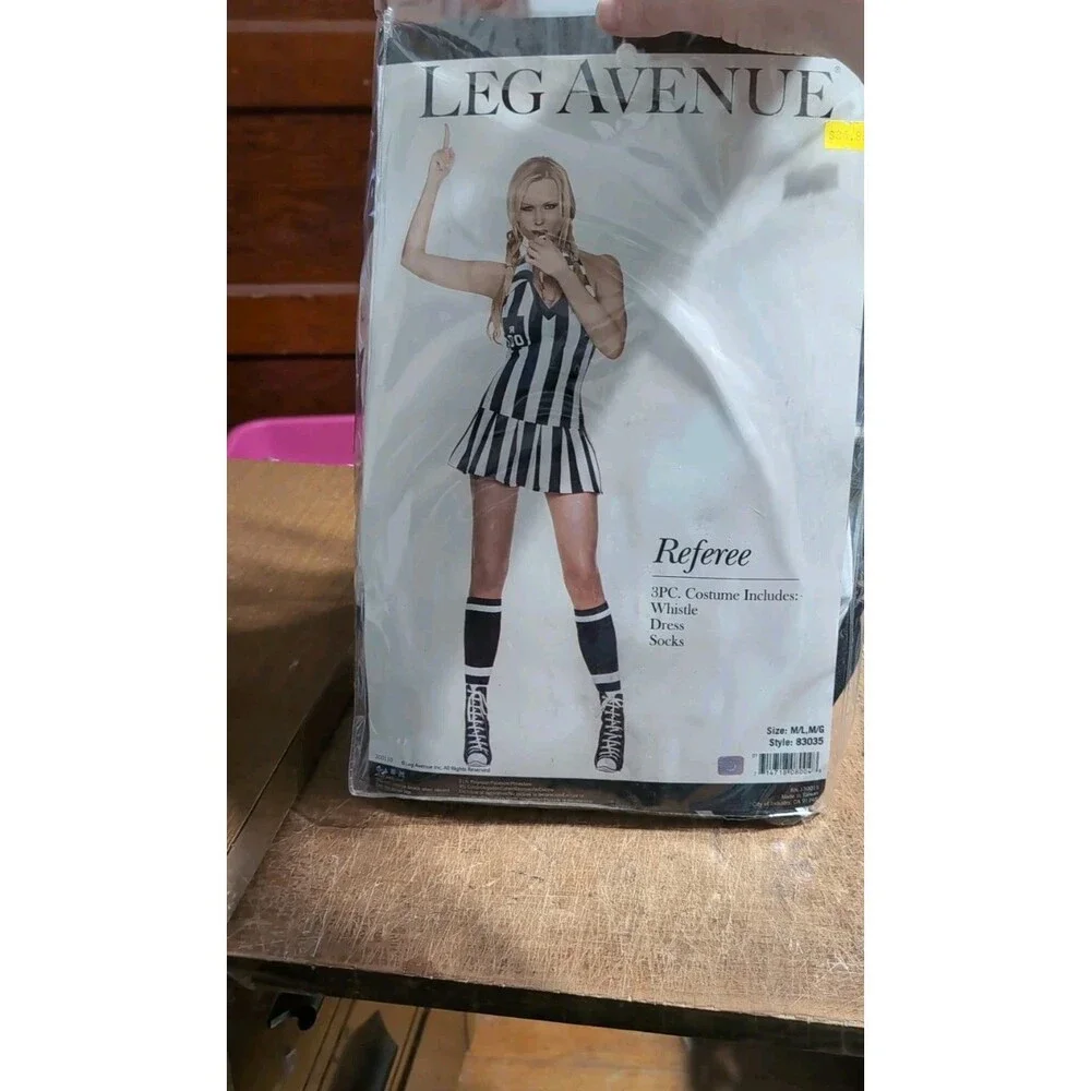 XX 83035 Referee Dress And Socks Women Costume Leg Ave